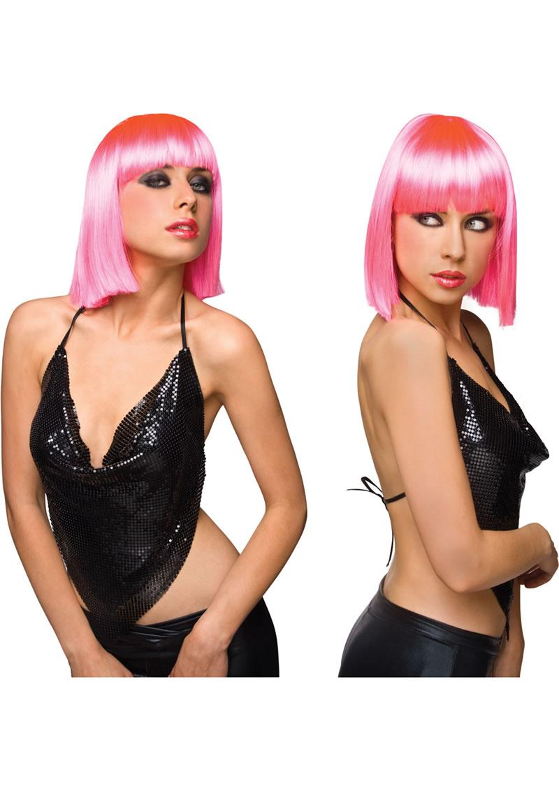 Cleo Wig - Hot Pink/Pink