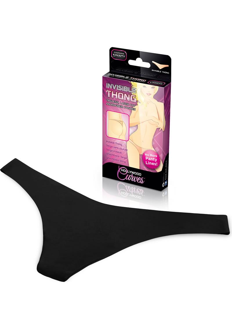 Invisible Thong - Black - Medium/Small