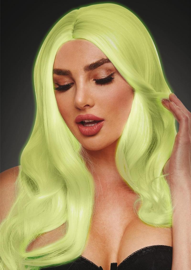 Jessie Glow In The Dark Wig - Glow In The Dark/White