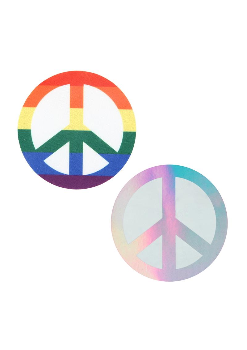 Pride Peace Sign - Rainbow