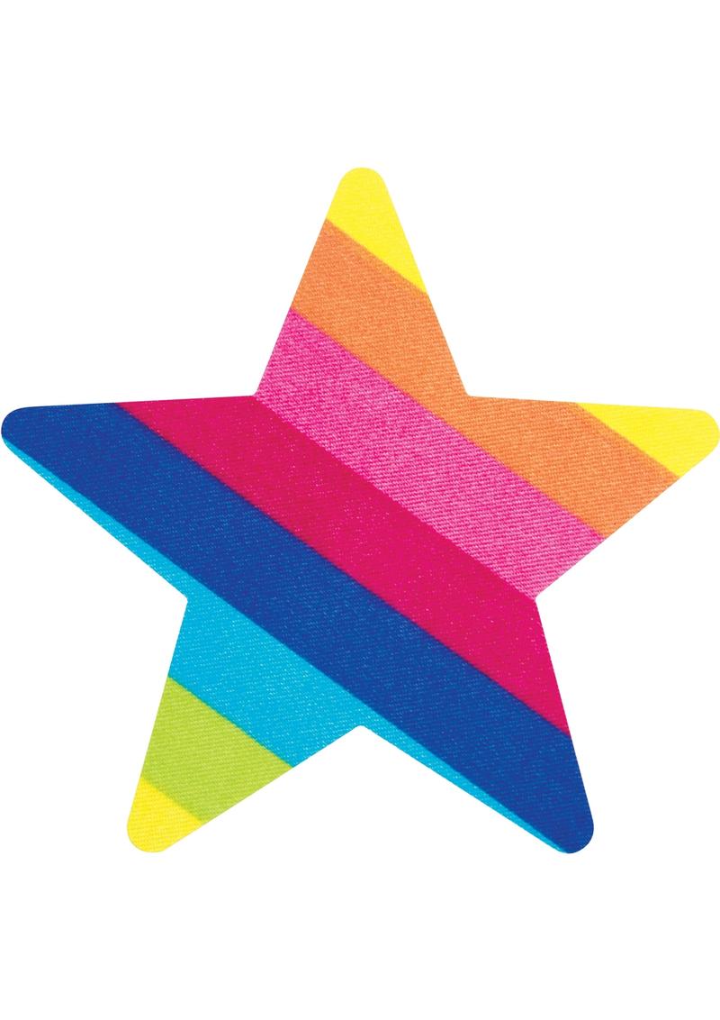 Rainbow Starz Pasties - Rainbow