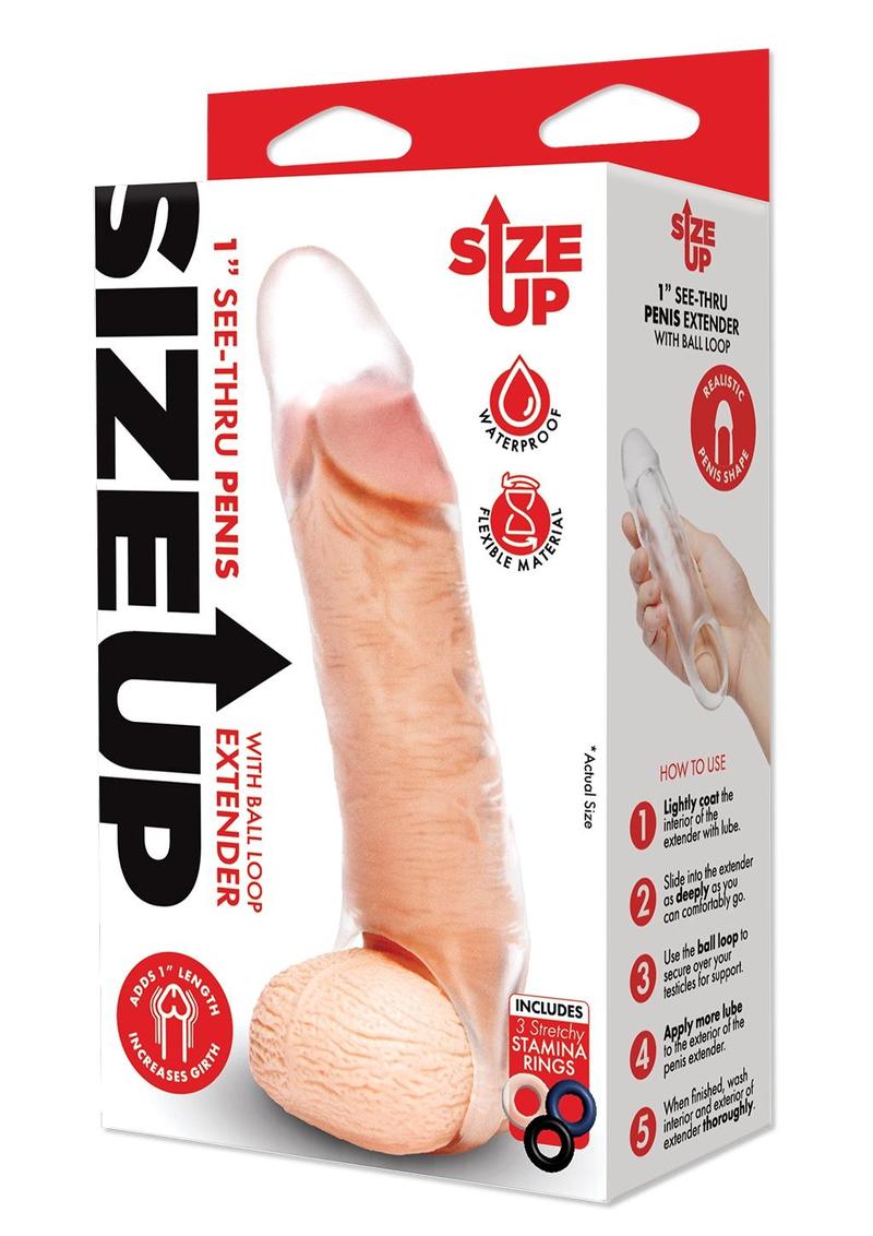 Su Clr Penis Xtndr W/ Ball Loop-Classic - Clear